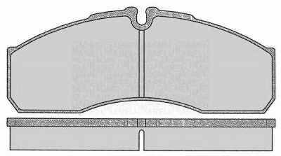 MAGNETI MARELLI 363916060478 -  Комплект тормозных колодок, дисковый тормоз